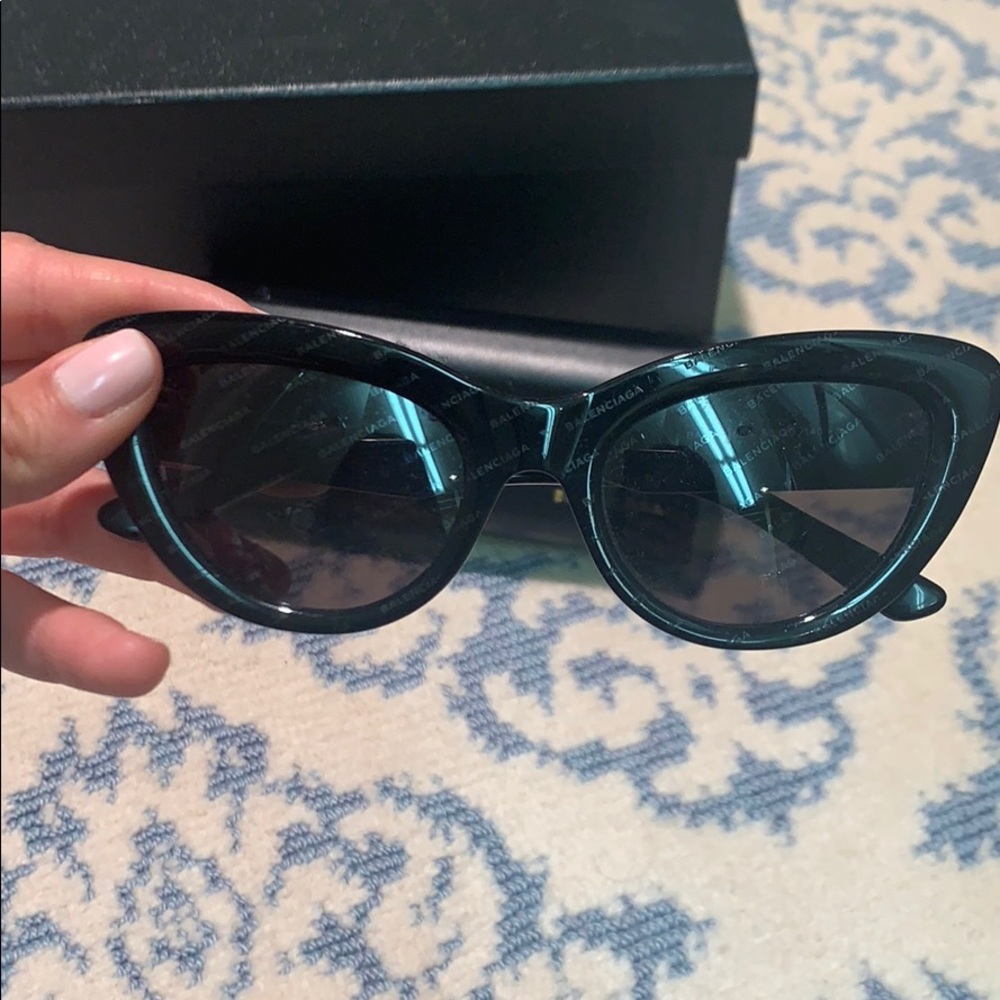 Balenciaga Cat Eye Logo Sunglasses